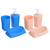 Набор для ванной 3 пр., пластик, 2 цвета VETTA 463-947